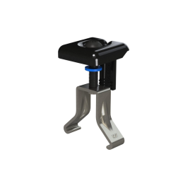 Foto de la pinza universal negra para módulos del kit solar trifásico completo "tranquilidad" de 3kw de Groupe Elec
