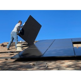 Foto de una instalación solar en un tejado