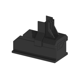 Foto de la tapa para el carril de montaje negro del kit solar completo trifásico Groupe Elec "Simplicité" de 6 kw