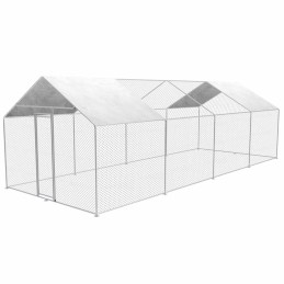 Gallinero cremallera 3x8x2m...