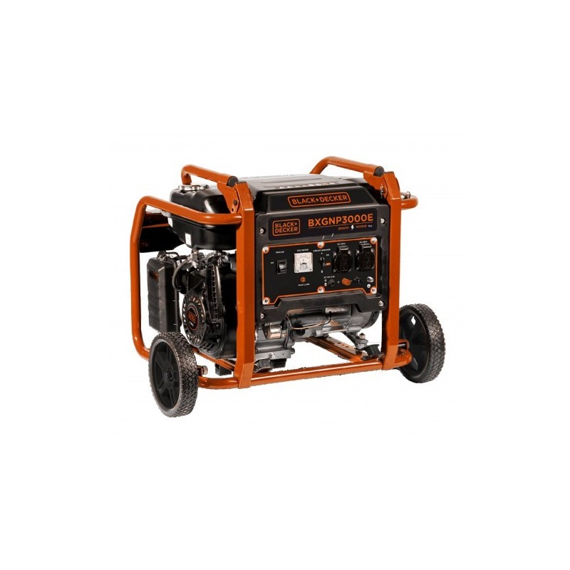 Imagen de portada del grupo electrógeno de gasolina BLACK+DECKER BXGNP3000E 3Kw Imagen de portada del grupo electrógeno de gasolina BLACK+DECKER BXGNP3000E 3Kw