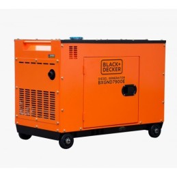 Parte trasera del grupo electrógeno diésel trifásico BLACK+DECKER BXGND7900E 7,9KvA